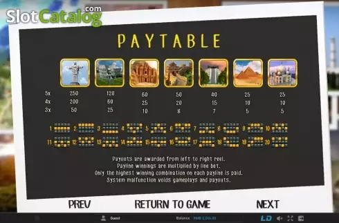 Скрин7. 7 Wonders слот