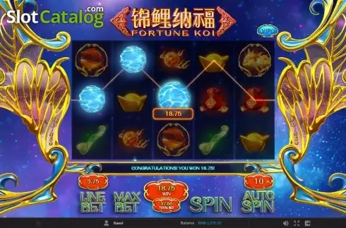 Скрин5. Fortune Koi (GamePlay) слот