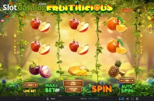 Скрин2. Fruitilicious (GamePlay) слот