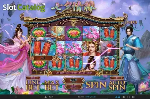 Скрин4. Qixi Festival слот
