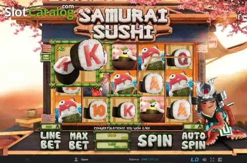 Скрин6. Samurai Sushi слот