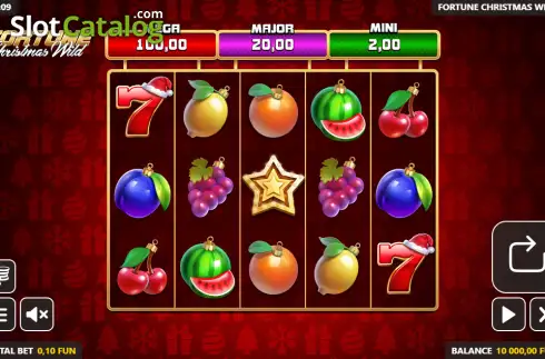 Скрин2. Fortune Christmas Wild слот