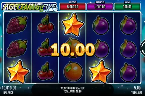 Скрин3. Fortune Five Xmas слот