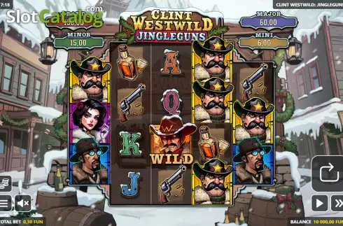 Скрин2. Clint Westwild: Jingleguns слот