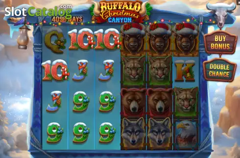 Скрин3. Buffalo Christmas Canyon слот