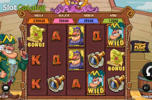 Скрин2. Fortune of Flint: Back for Gold слот