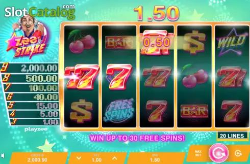 Скрин3. Zee Strike слот