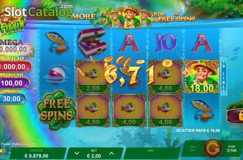 Скрин4. Fishin' Pots Of Gold слот