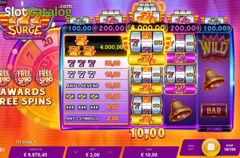 Скрин4. 777 Surge слот