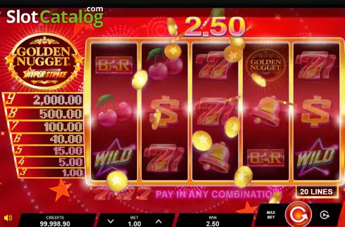 Скрин3. Golden Nugget Hyper Strike слот