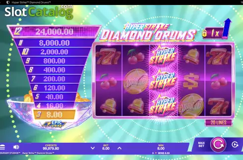 Скрин7. Hyper Strike Diamond Drums слот