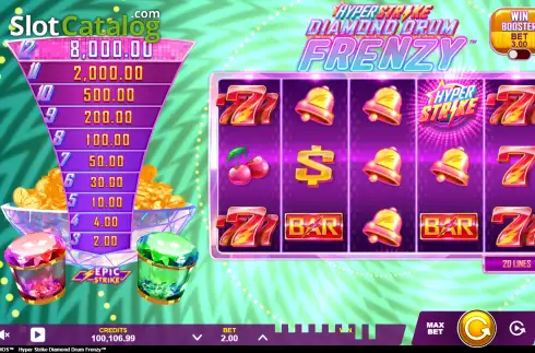 Скрин2. Hyper Strike Diamond Drum Frenzy слот