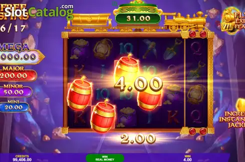 Скрин3. Mining Pots of Gold Express Gold Blitz слот
