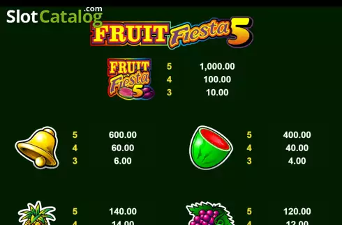 Скрин7. Fruit Fiesta 5 Line слот