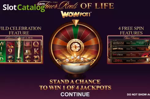 Скрин2. The Finer Reels of Life WOWPOT слот