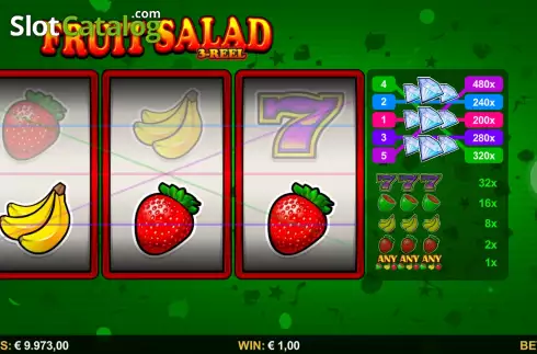 Скрин5. Fruit Salad 3-Reel слот