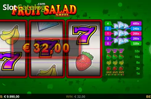 Скрин6. Fruit Salad 3-Reel слот