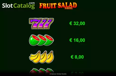 Скрин8. Fruit Salad 3-Reel слот