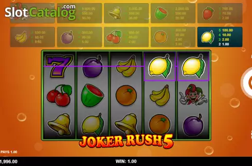 Скрин3. Joker Rush 5 слот