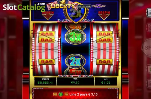 Скрин5. Liberty Multiplier Retro Roller слот