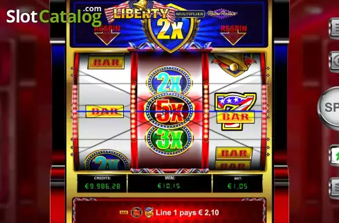 Скрин7. Liberty Multiplier Retro Roller слот