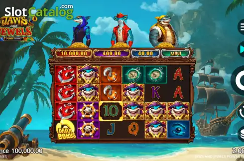 Скрин2. Jaws and Jewels Power Combo слот