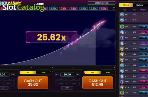 Скрин3. Sky Cash слот