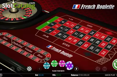 Скрин2. French Roulette (Games Inc) слот
