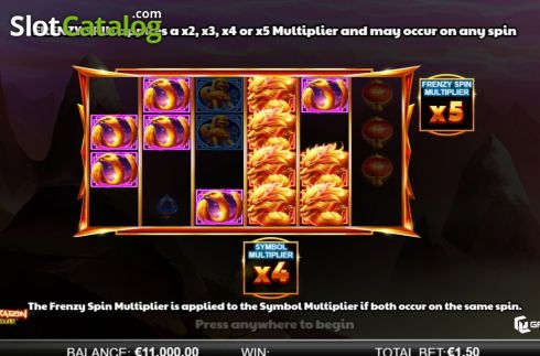 Скрин2. Royal Dragon Infinity Reels слот