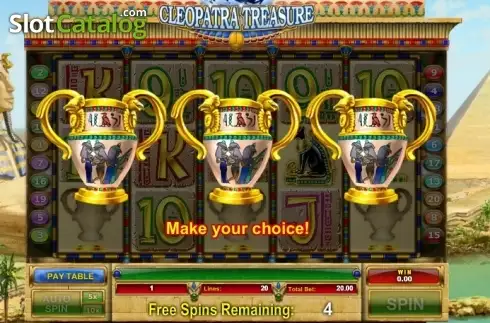 Скрин4. Cleopatra Treasure слот