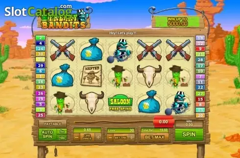 Скрин2. Freaky Bandits слот