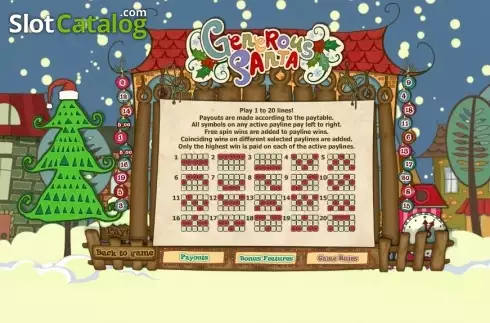 Скрин7. Generous Santa слот