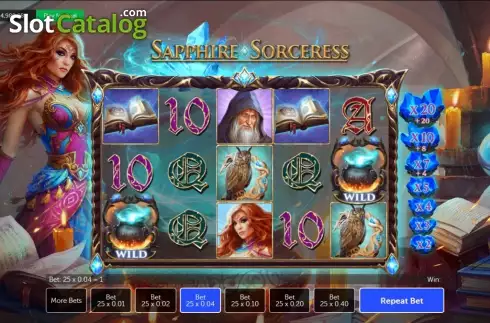 Скрин2. Sapphire Sorceress слот