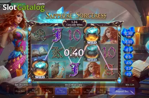 Скрин3. Sapphire Sorceress слот