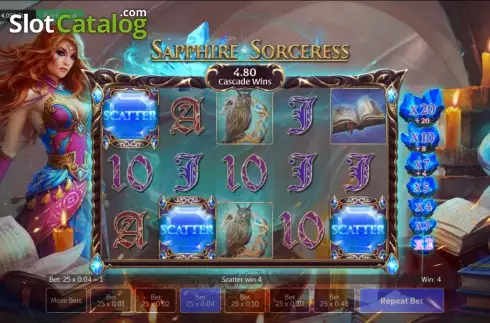 Скрин4. Sapphire Sorceress слот