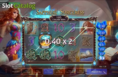 Скрин5. Sapphire Sorceress слот