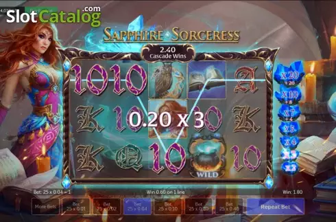 Скрин6. Sapphire Sorceress слот