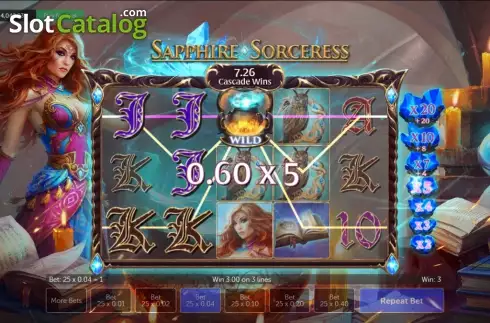 Скрин7. Sapphire Sorceress слот