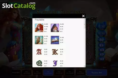 Скрин9. Sapphire Sorceress слот