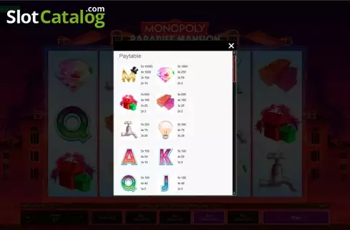 Скрин2. Monopoly Paradise Mansion слот