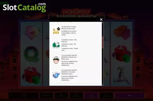 Скрин3. Monopoly Paradise Mansion слот