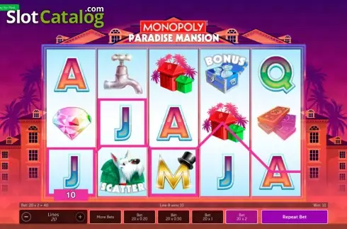 Скрин6. Monopoly Paradise Mansion слот