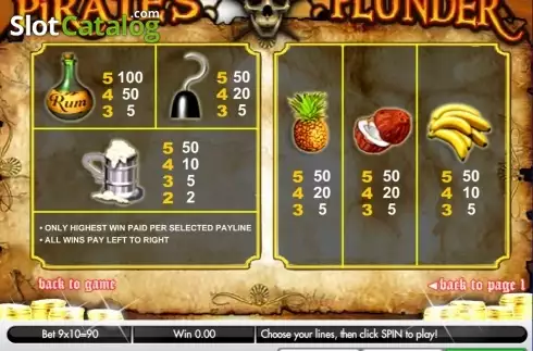 Скрин3. Pirate's Plunder (Gamesys) слот