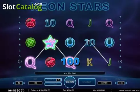 Скрин3. Neon Stars слот