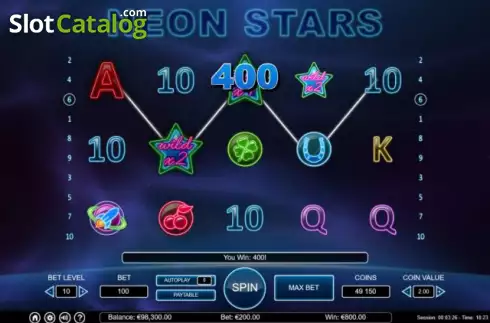 Скрин4. Neon Stars слот
