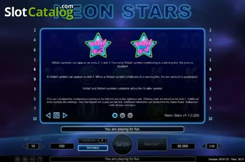 Скрин5. Neon Stars слот