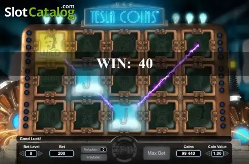 Скрин3. Tesla Coins слот