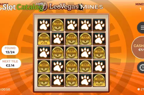 Скрин3. LeoVegas Mines слот