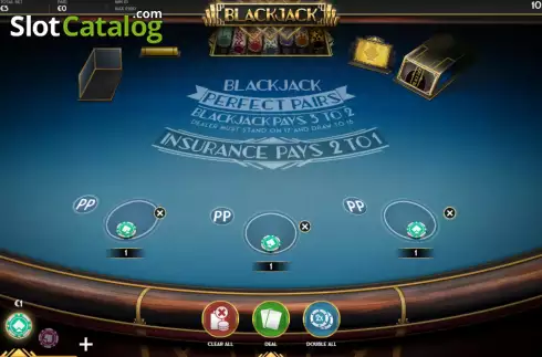 Скрин3. BlackJack MH Perfect Pairs слот