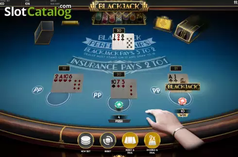 Скрин6. BlackJack MH Perfect Pairs слот